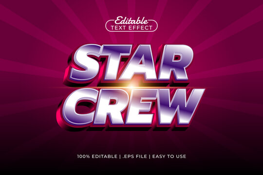 star crew editable text effect