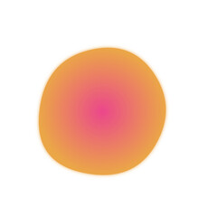 Gradient blur round shape, Blob, abstract colorful sphere, abstract shape,blur effect, Pink, Orange