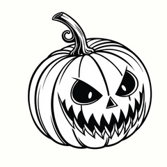 Halloween Vector Icons Bundle | Pumpkin, Ghost, Bat, Witch Hat, Haunted House, Skull & Tombstone Silhouette Set