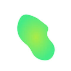 Gradient blur round shape,abstract colorful sphere, abstract shape,blur effect, Green, Yellow