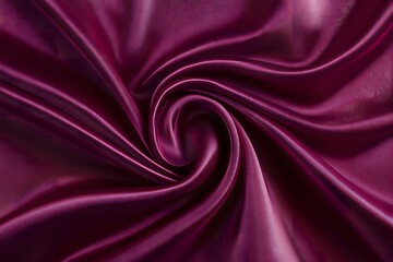 Obraz premium A close up shot of a swirling piece of shiny magenta fabric creating a beautiful abstract design