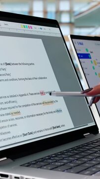 Proofreading Script Editing Document Book: Spell Text Grammar Computer