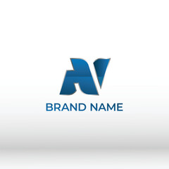 A and N combination logo Vector