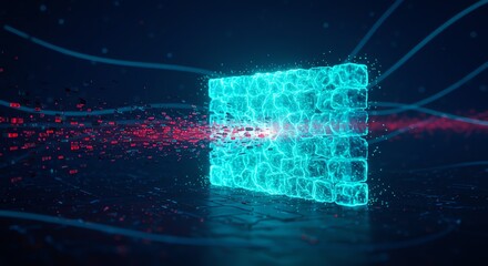 Digital Firewall Cyber Security Network Protection Technology Secure