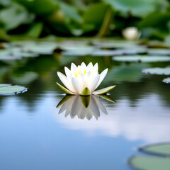 white water lily