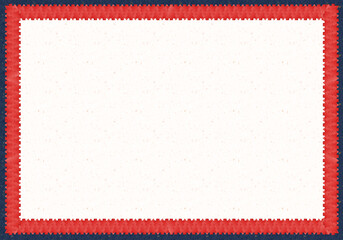 Blank textured white certificate background with dual red and blue decorative border frame, elegant classic template for award, diploma, or recognition document