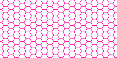 Modern White Honeycomb Geometric Tile Seamless Pattern for Textures