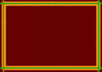 Stylish vintage border design in gold, green, and red, suitable for posters, certificates, greeting cards, and formal layouts.