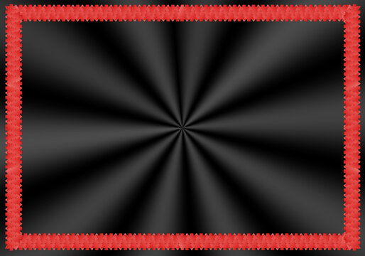 Black sunburst background with red decorative certificate border, blank modern template ideal for awards, diploma, appreciation, presentations,