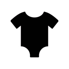 An illustration of a black icon of a newborn product on a white background