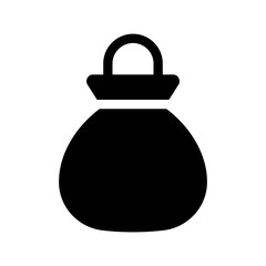 An illustration of a black icon of a newborn product on a white background