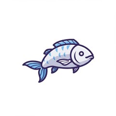 Fish mascot esport logo design. Fierce and dynamic aquatic character with sharp fins and bold expression. Perfect for gaming team, sports emblem, and digital branding.