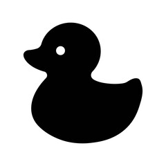 An illustration of a black icon of a newborn product on a white background