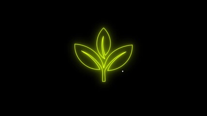 Glowing neon digital temperature display showing 50°C on black background, futuristic LED-style number animation, Researches 50 degrees centigrade. Weather forecast related animation.