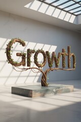 3D Growth Sculpture Indoor Nature Showcase