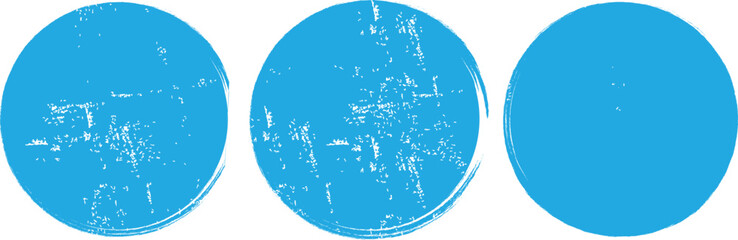 Grunge Painted Circle Pattern. Round Brush Stroke Banner Design on white background..eps