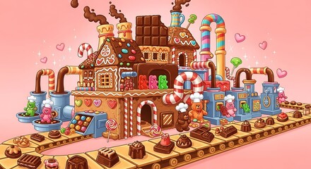 Cartoon Candy Factory.