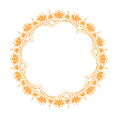 candle lotus hiduism ornament pattern vector