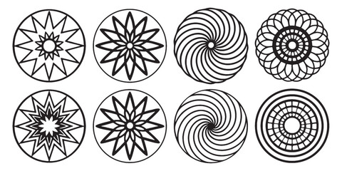 Beautiful geometric mandala designs to inspire creativity, perfect for logos, patterns, and unique graphic elements offering elegance