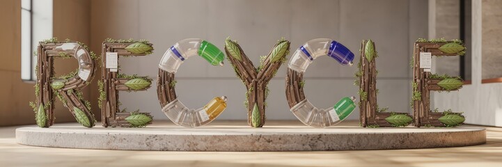 Recycle Symbol Sustainable Art