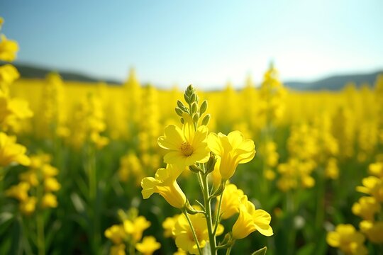 Beautiful Mustard Flower Field &ndash; Vibrant Yellow Sarisha Phool Bagan Photography in 4K