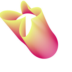 Abstract Lines Geometric figures, depth in the figure, blob, Vector desing, Svg, Gradient Yellow and Purple