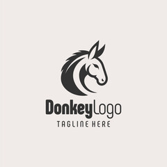 Modern Black White Donkey Branding