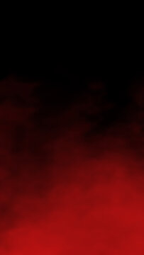 Deep red misty smoke cloud texture isolated on black background intense atmospheric haze effect for bold designs