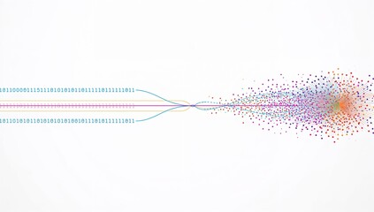 Data Flow and Transformation Visualization – Machine Learning, Algorithmic Processing, and Digital Evolution