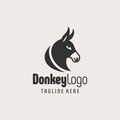 Chic Black White Donkey Iconography