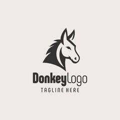 Strong Donkey Logo Business Design