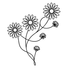 Daisy Chain Line Vector