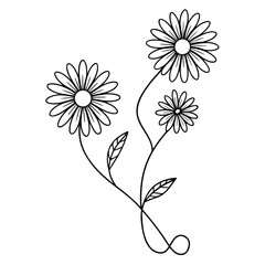 Daisy Chain Line Vector