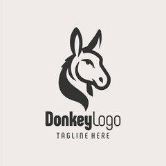Bold Black White Donkey Concept