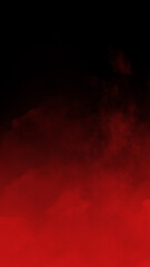 Bright red fog smoke cloud texture isolated on black background vivid atmospheric haze effect for energetic designs © Tahir Ayoub