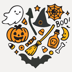 Halloween with silhouette,Halloween