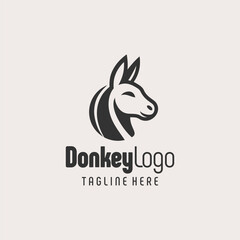 Unique Farm Donkey Logo Design