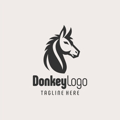 Stylish Black White Donkey Concept