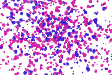 Vibrant Pink and Blue Abstract Paint Splatter