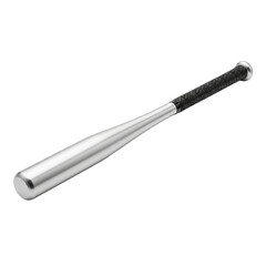 Baseball Bat Isolated On Black Silver Aluminum Sport Equipment Grip Tape Sports Tool Hitting on transparent background