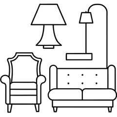 Furniture Line Art Bundle