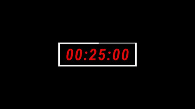 Modern 30 sec countdown animation from 30 seconds to 0 seconds,Animated rectangle shaped stylish smooth tailed line indicator,4k video