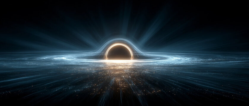 Awe-Inspiring Solar Eclipse with Radiant Sun's Corona and Beams of Light