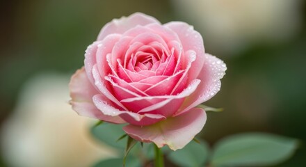 Obraz premium Single pink rose bloom