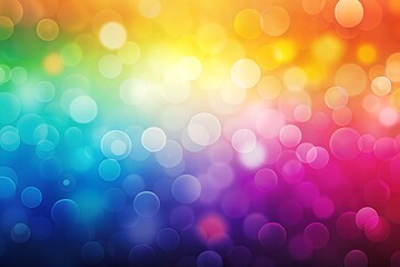 Vibrant Bokeh Spectrum: A stunning image features an array of radiant bokeh lights dancing across a spectrum of colors, creating a visual symphony of brilliance and energy.