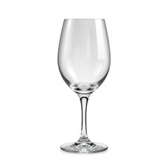 empty glass isolated on white
