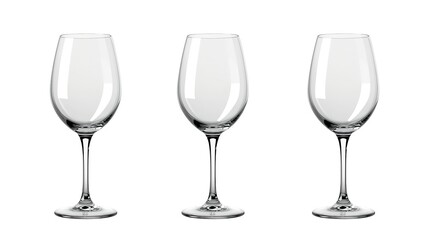 empty glass isolated on white