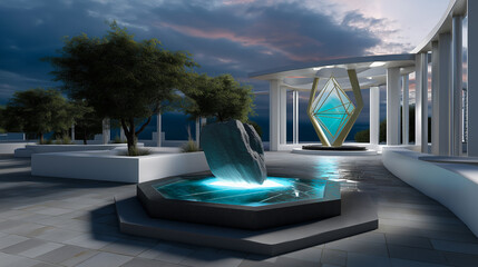 Integrated spiritual design platforms incorporating ancient architectural principles and sacred site geometry enable artists to recreate mystical environments and energy-enhancing 