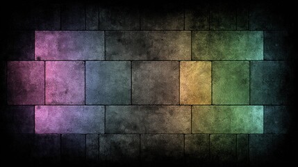 Colorful stone wall design