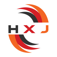 HXJ letter design. HXJ letter technology logo design. HXJ Monogram logo design for an entrepreneur and business.